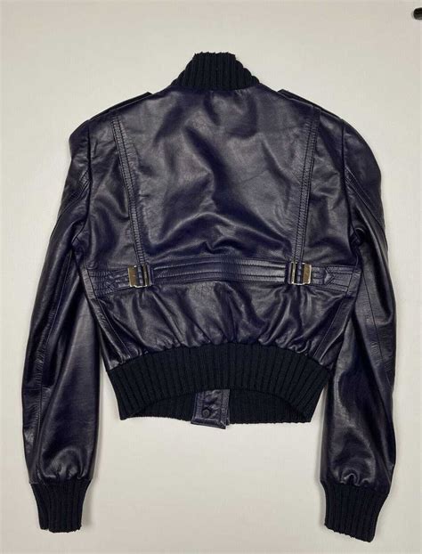 gucci madonna leather bomber jacket|Gucci midnight blue bomber jacket.